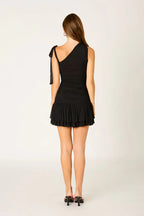 One-Shoulder Mesh Top