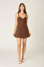 Dotted A-line Mini Dress