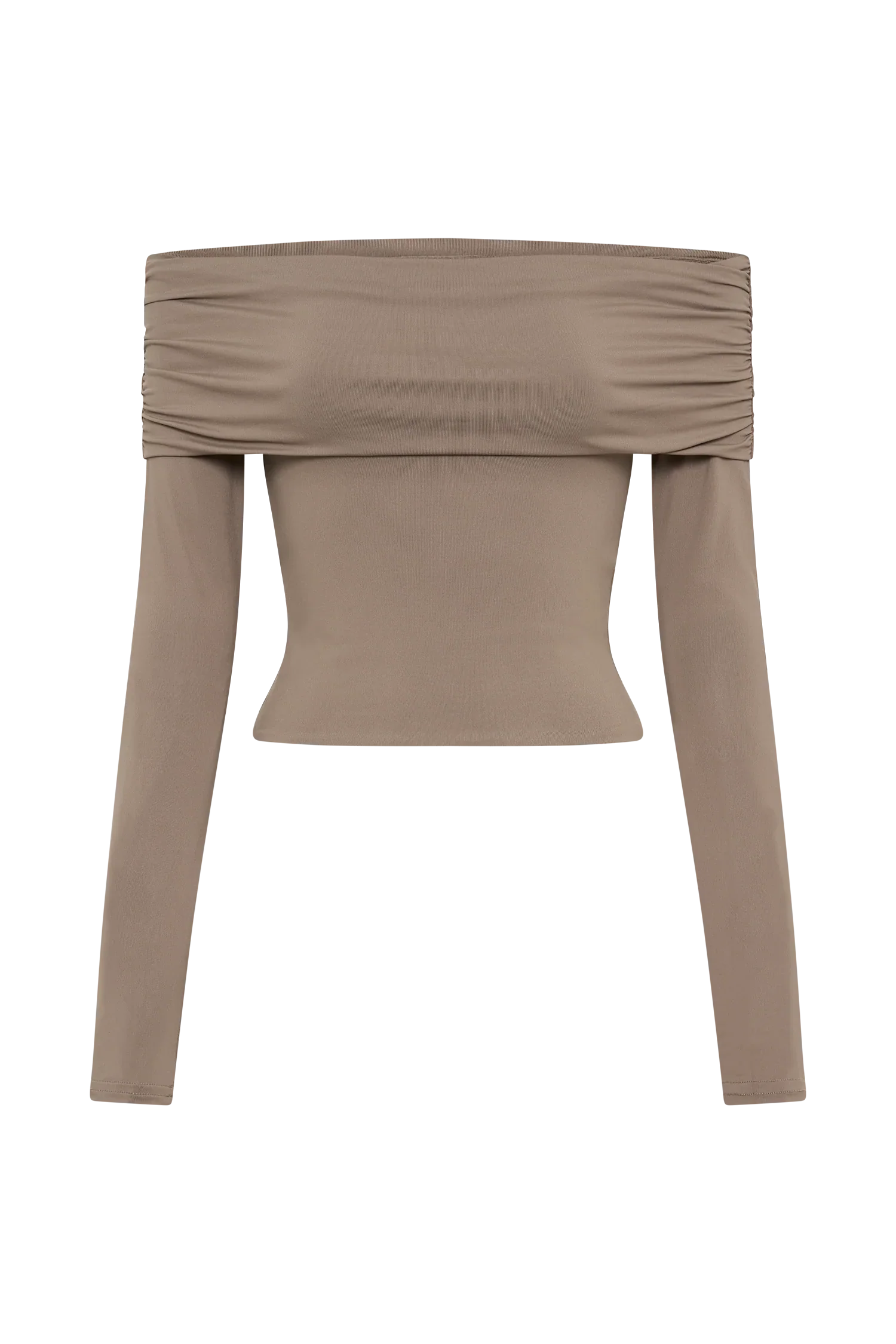 Lucinda Recycled Nylon Off Shoulder Top - Coco