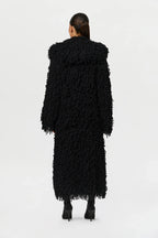 Knit Shaggy Loop Coat