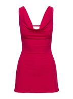 Killer Queen Cowl Mini Dress Pink Tall