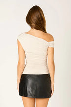One-Shoulder Jersey Top