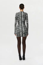 Naked Print Mini Dress