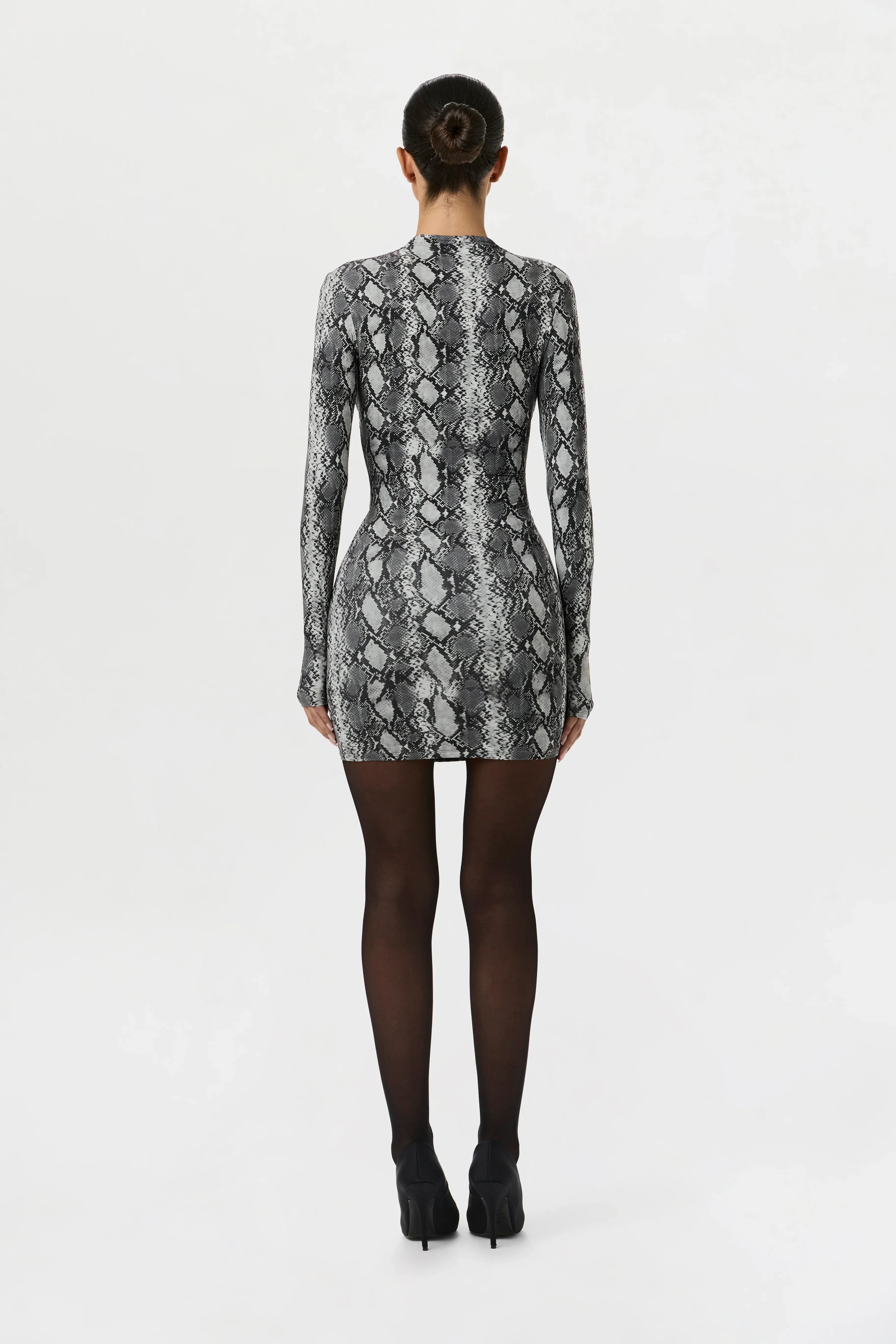 Naked Print Mini Dress