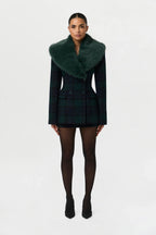 Suiting Plaid Mini Skirt