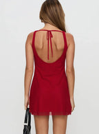 Lukea Sleeveless Mini Dress Red