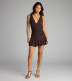 Lowkey Luxe V-Neck Mini Dress