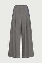 Suiting Pleated Wide-Leg Pant