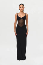 Hourglass Mesh Contrast Dress