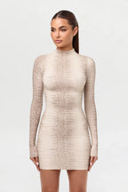 Naked Print Mini Dress
