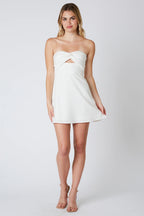 Linen Keyhole Dress