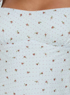 Fenrir Ruched Mini Dress Multi Floral
