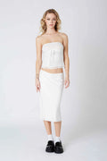Knee Length Bias Skirt