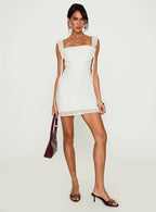 Lanai Mini Dress White Floral