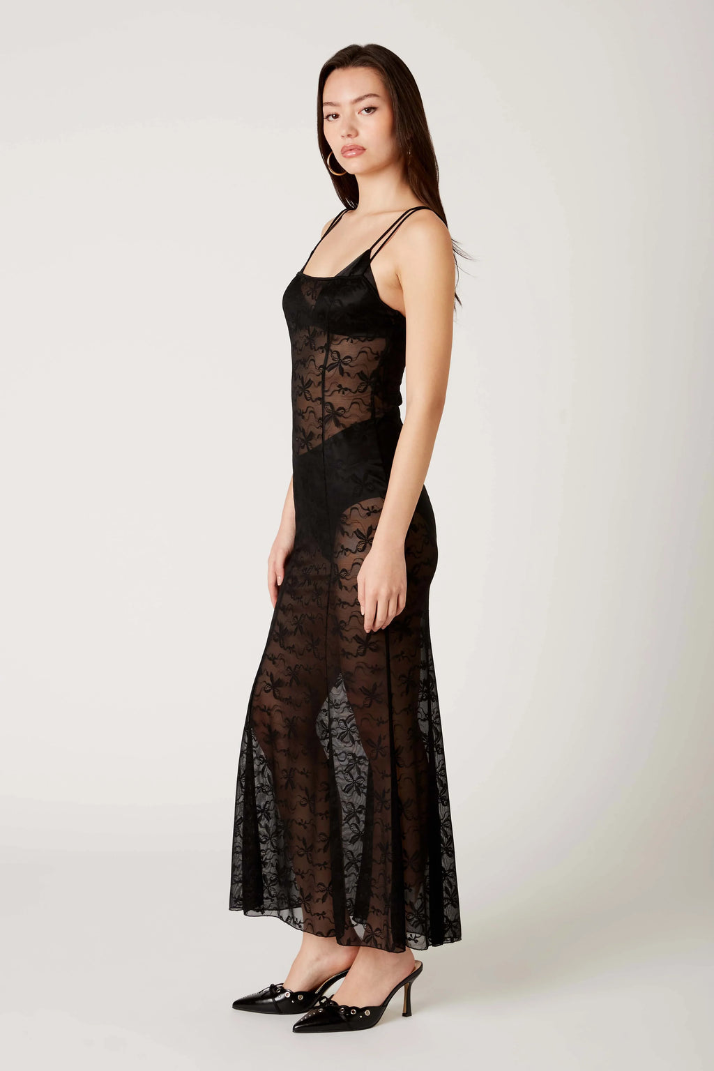 Lace Sheer Maxi Dress