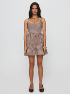 Cartmel Mini Dress Brown / Pink