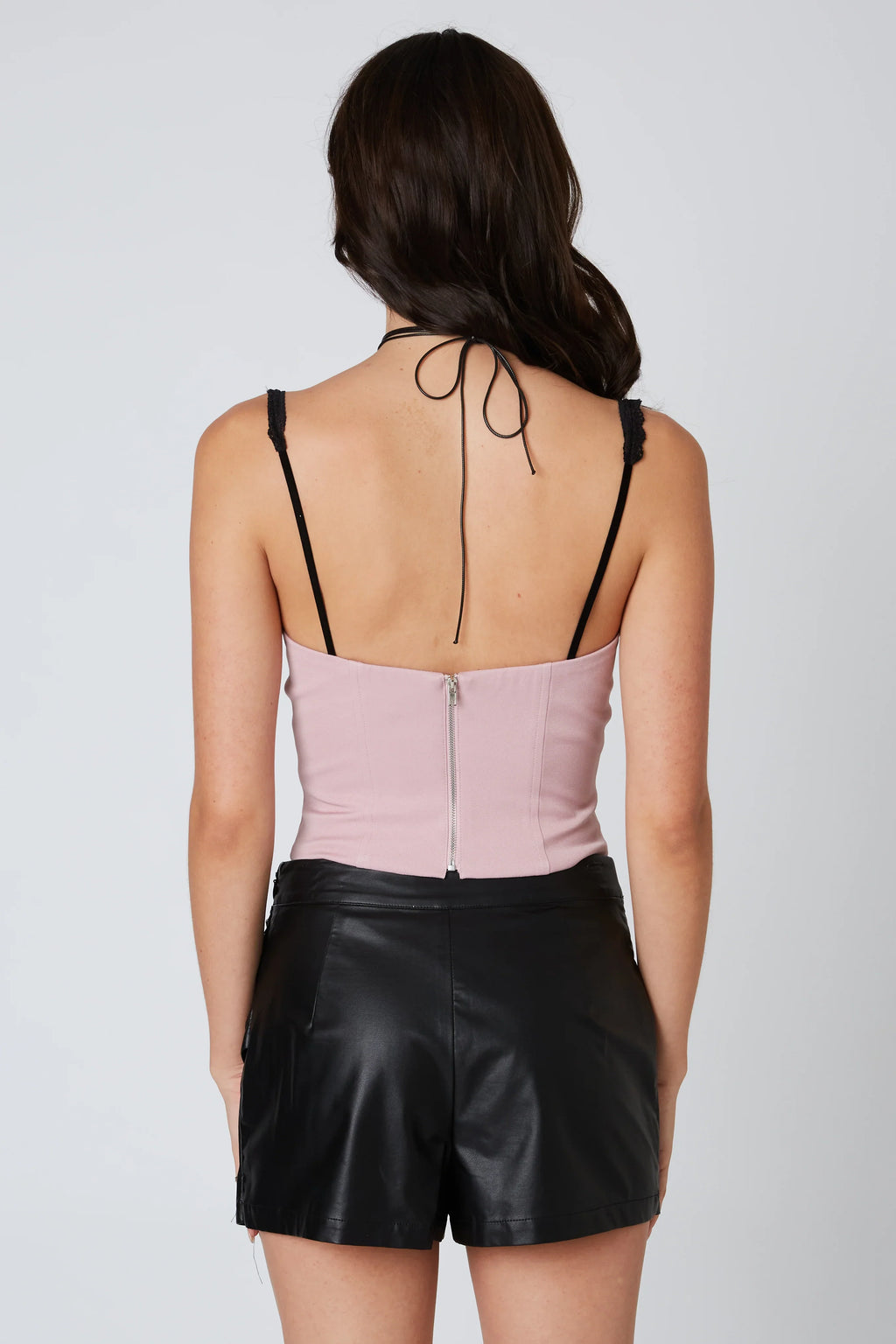 Ribbon Front Corset Top