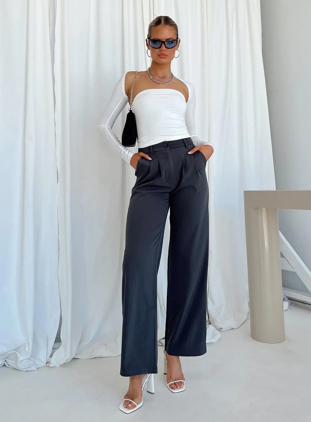 Archer Black Tailored Pants – Lower Impact Sustainable Essential
