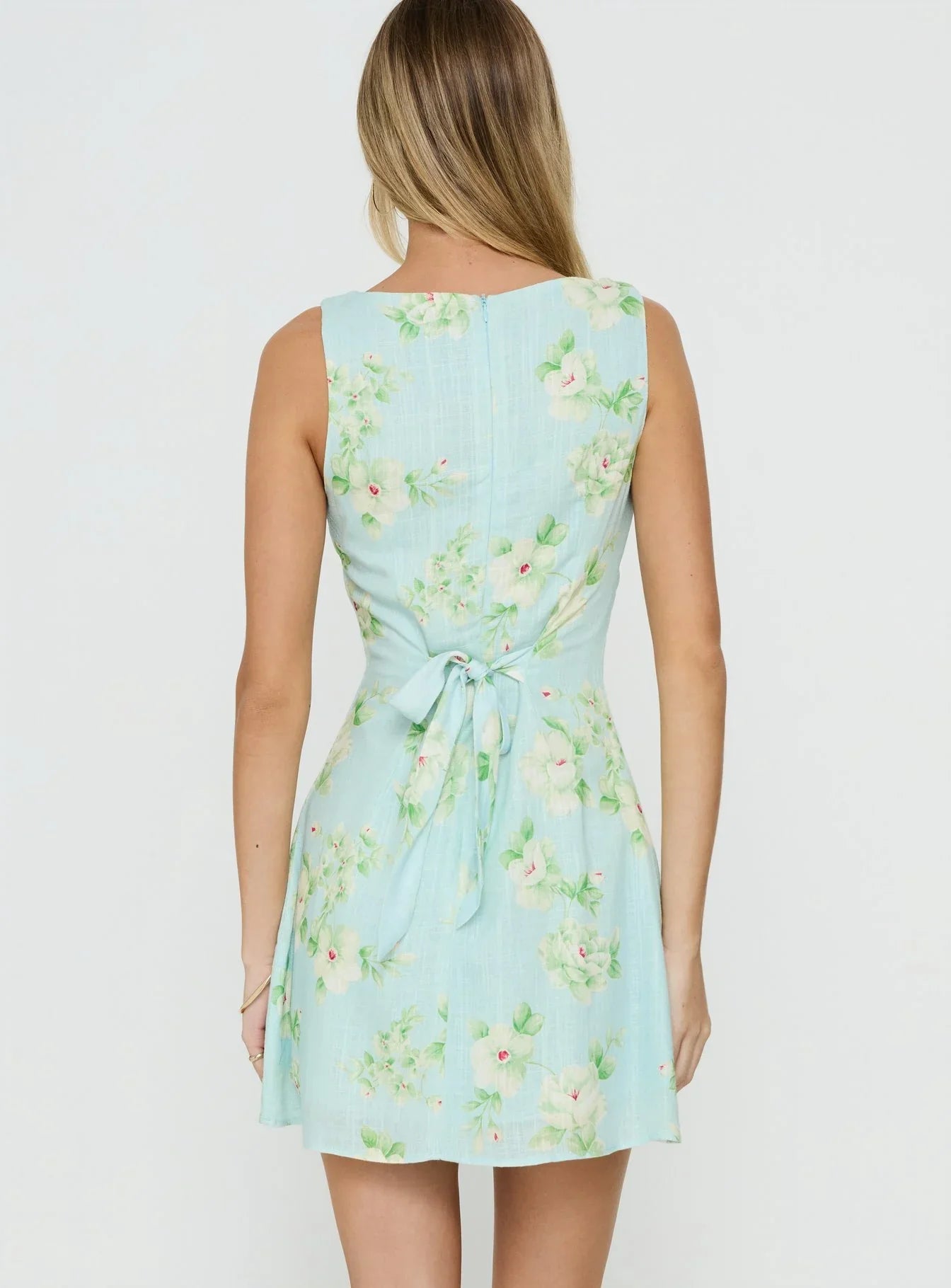 Alfalfa Mini Dress Blue Floral