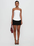 Obsessed Strapless Mini Dress White