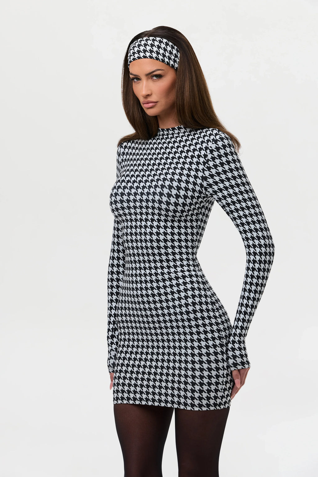 Naked Print Mini Dress
