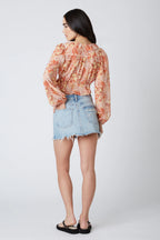 Retro Chiffon Blouse