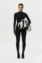 Faux Fur Animal Print Purse