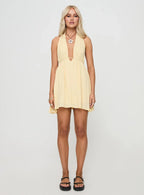Saddler Mini Dress Lemon