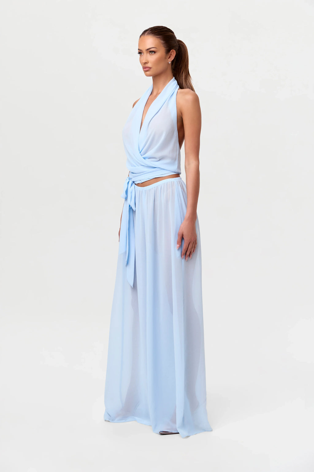 Chiffon Wide Leg Pants
