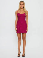 Clemence Mini Dress Hot Pink