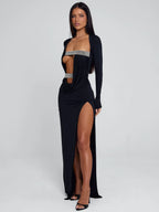 SOLVIA MAXI DRESS BLACK