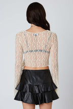 Lace Wrap Top