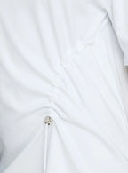 Agnessa Ruched Detail Mini Dress White