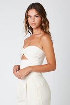 Cut Out Cropped Top