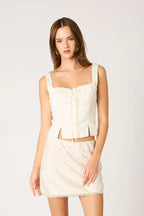 Satin Bustier Top