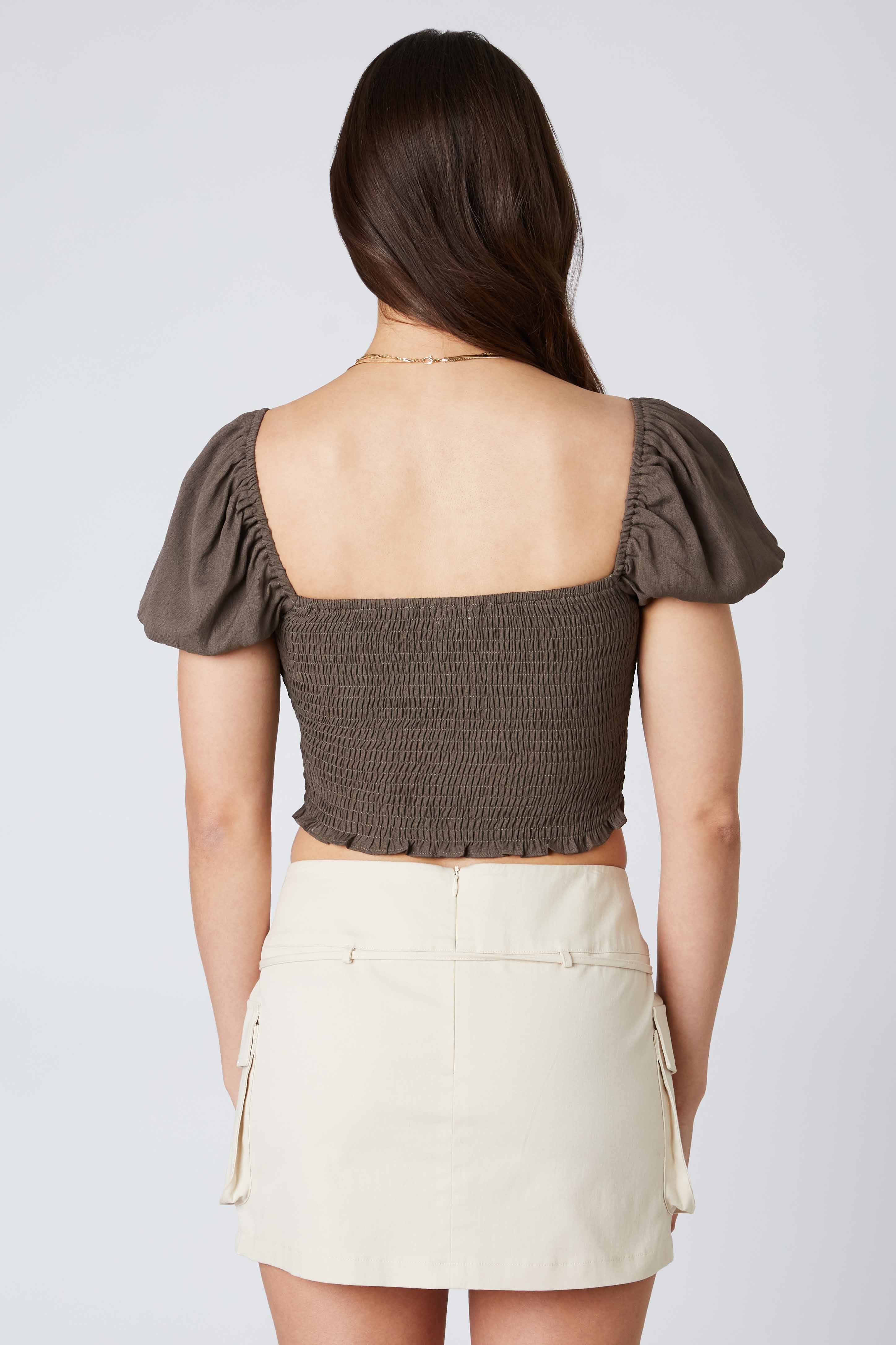 Twisted Puff Sleeve Top