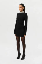 Butter Rhinestone Contour Mini Dress