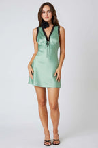 Satin Mini Dress