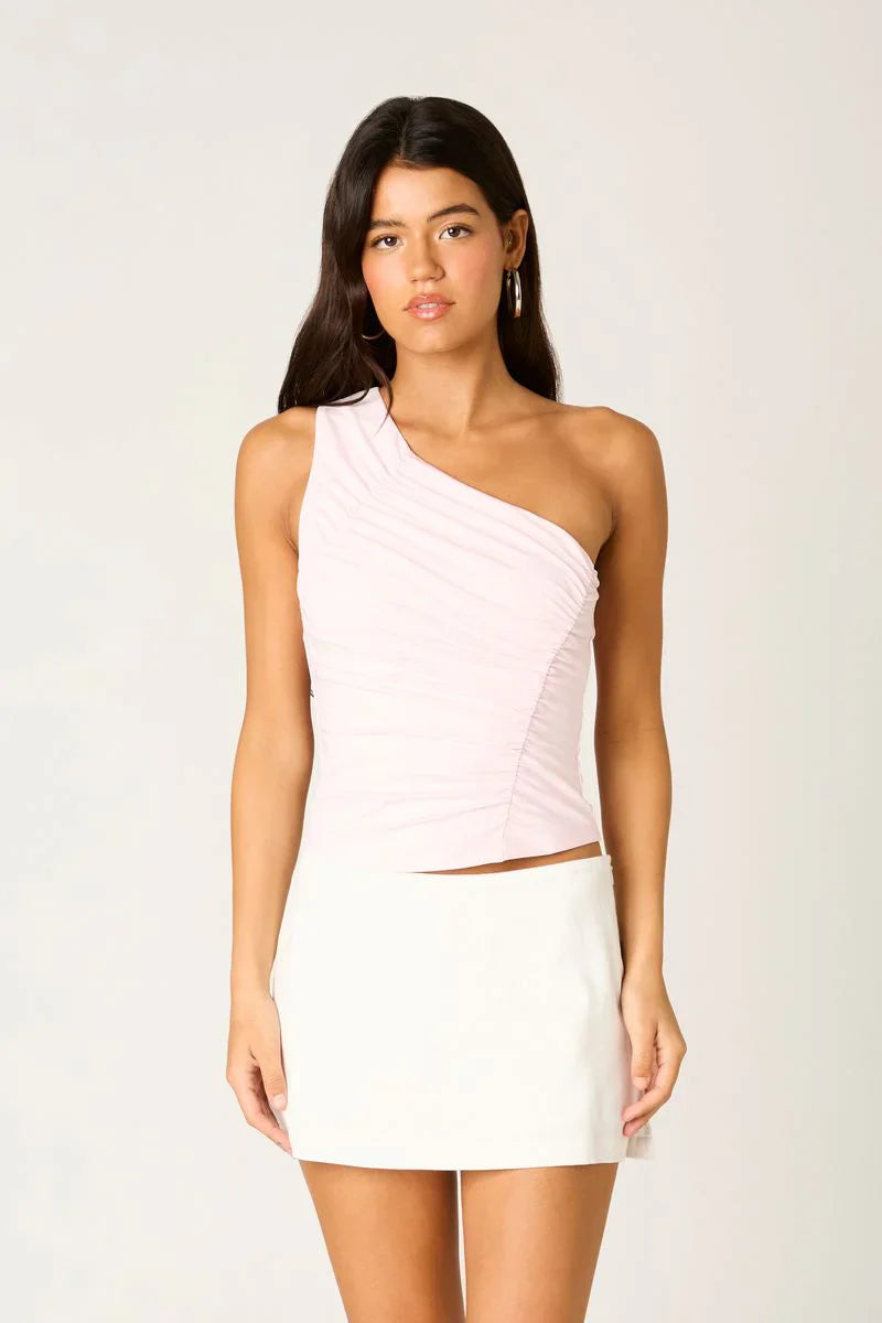 Asymmetrical Ruched Top