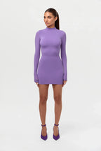 Naked Mock Neck Mini Dress