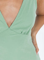 Nellie Mini Dress Basil