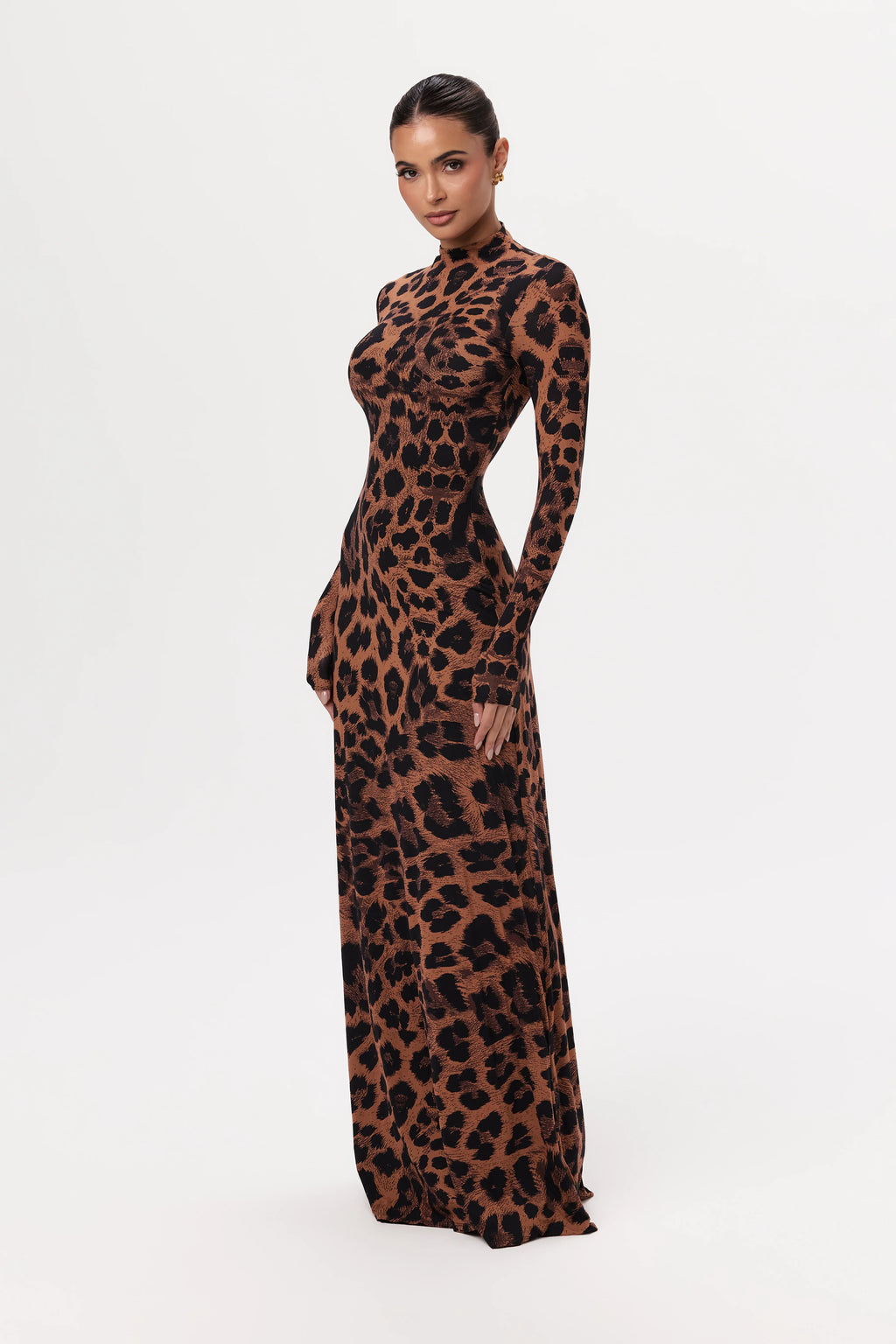 Naked Animal Print Maxi Dress