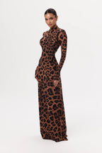 Naked Animal Print Maxi Dress