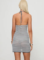 Marino Mini Dress Grey / White