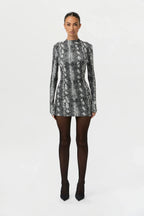 Naked Print Mini Dress