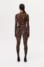 Naked Print Mock Neck Top