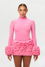 Naked Mock Neck Top