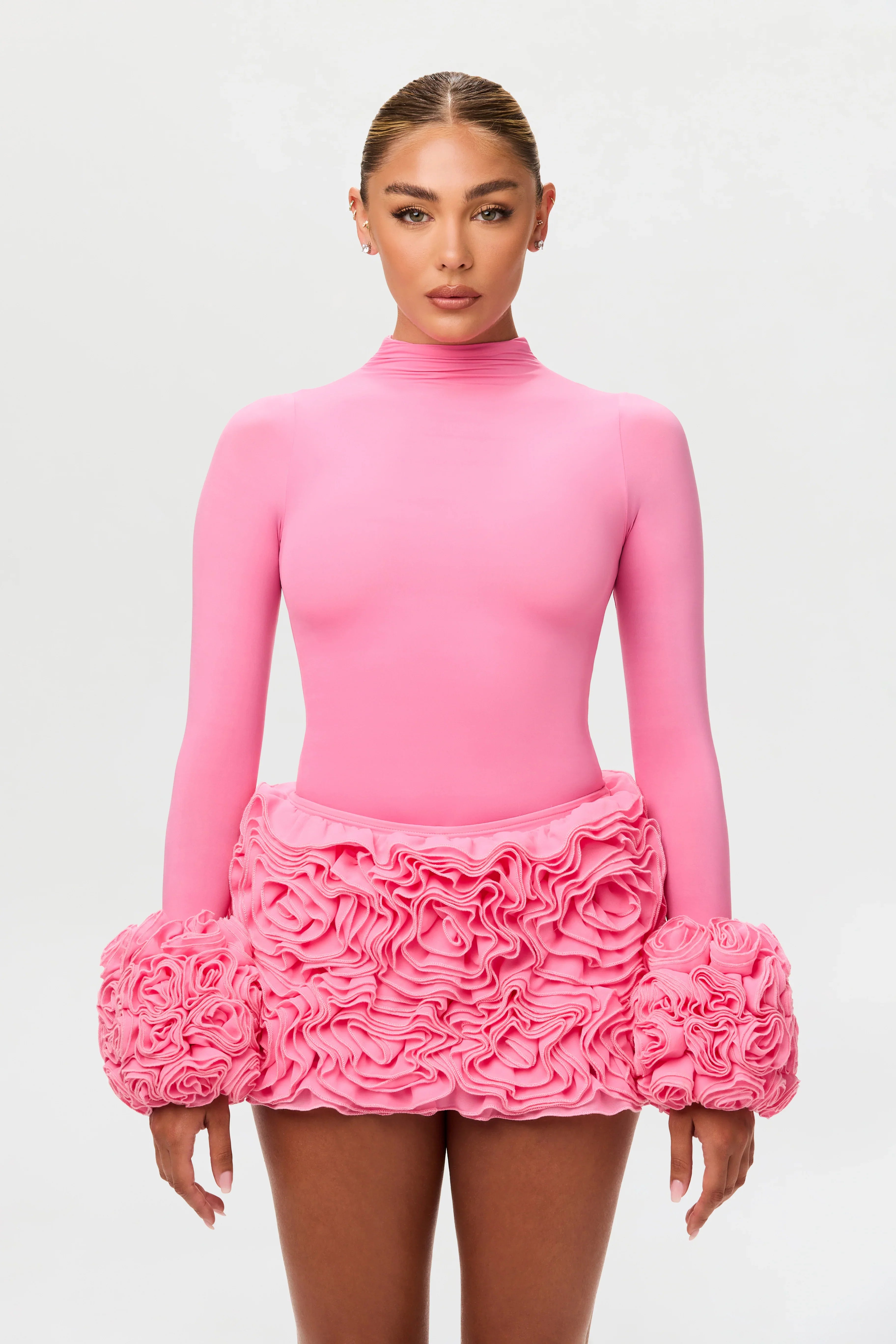 Naked Mock Neck Top