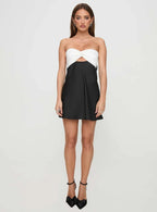 Shellie Mini Dress Black / White