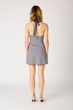 Gingham Halter Top